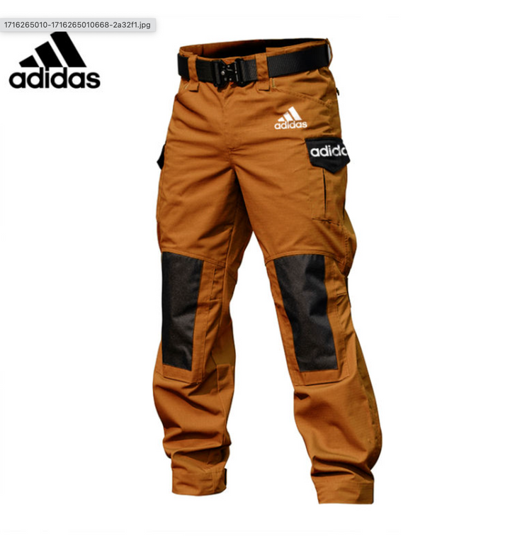 Men's Adidas gardening with many pockets on the outside