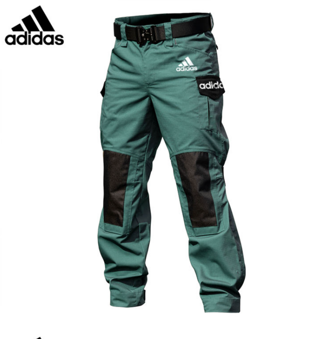 Men's Adidas gardening with many pockets on the outside